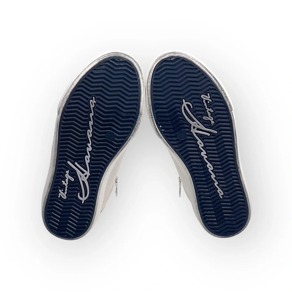 Vintage Havana 𖤐 Gita Star Sneakers 𖤐 Vegan Leather Silver Metallic Glitter 𖤐 12 - Picture 13 of 16